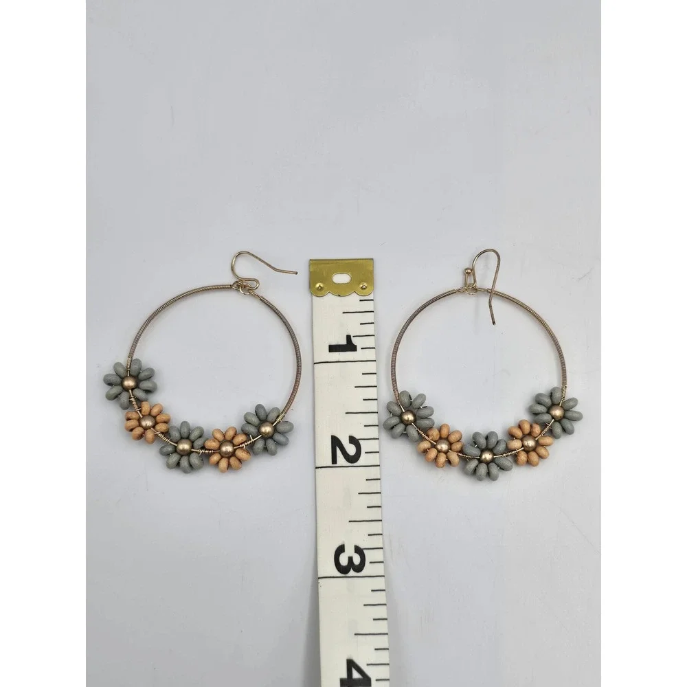 Unbranded Statement Earring Bundle Womens OS Multicolor Excellent Floral Raffia‎